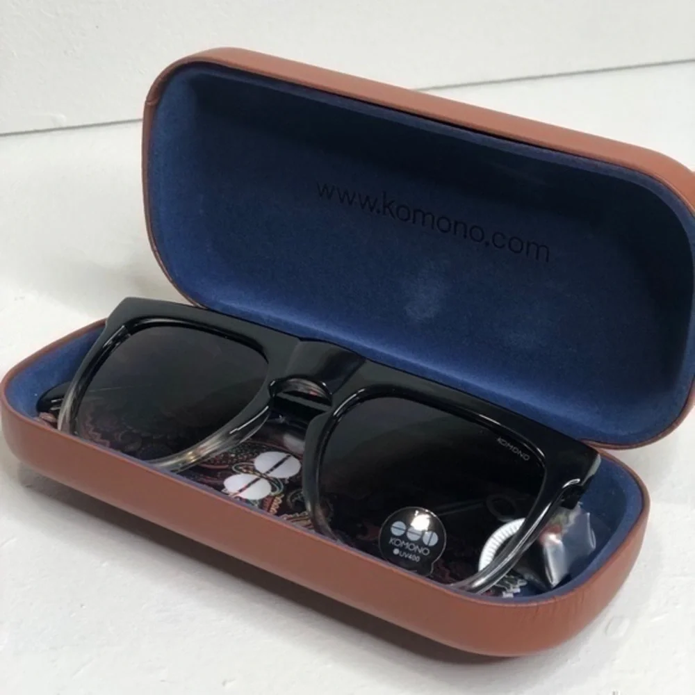 KOMONO Bennet Paisley Sunglasses NEW black gray